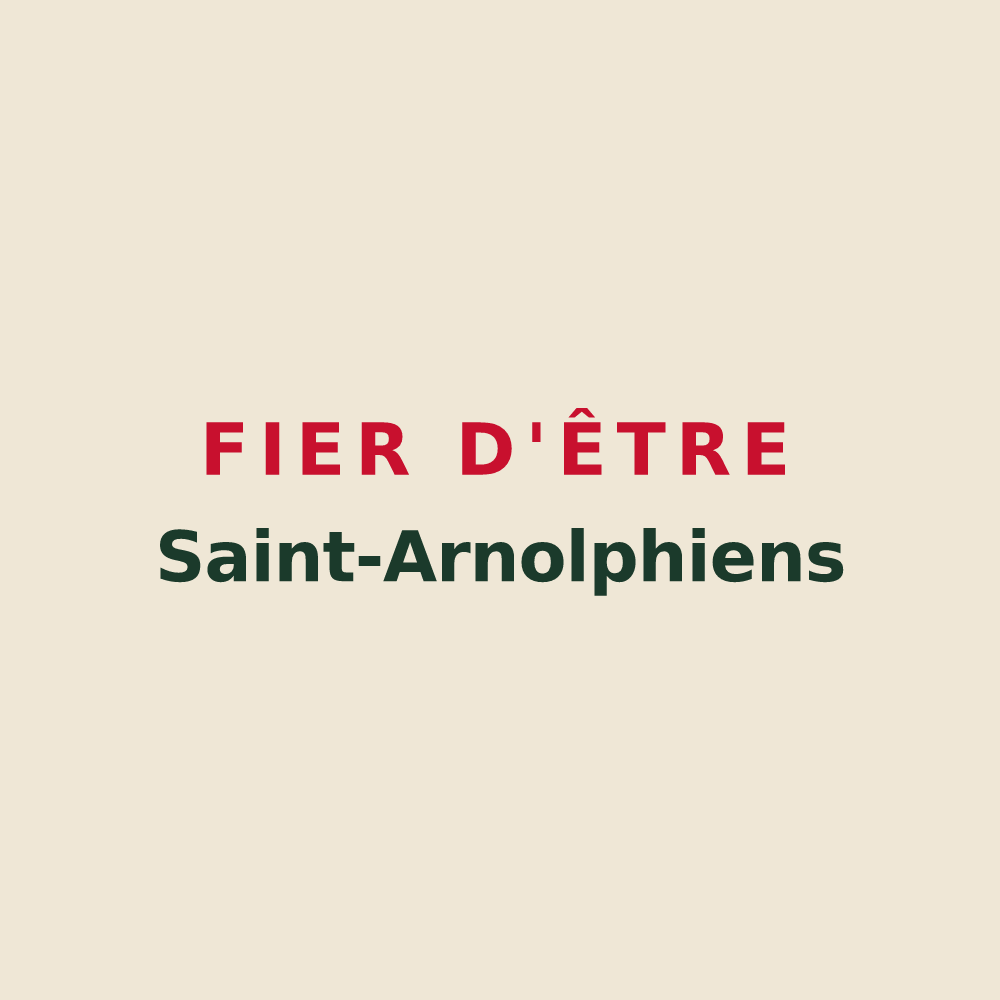 Tote bag « Fier d'être Saint-Arnolphiens » — design pour Saint-Arnoult-des-Bois