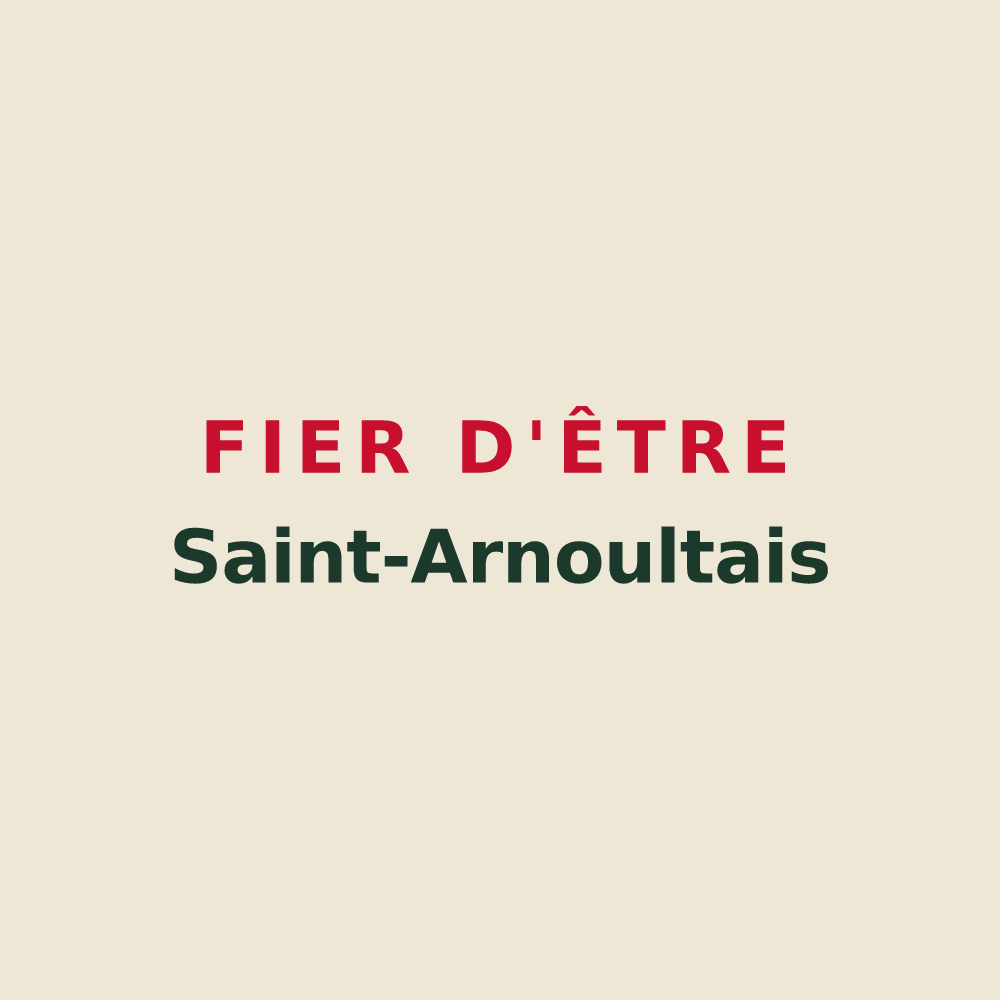 Tote bag « Fier d'être Saint-Arnoultais » — design pour Saint-Arnoult