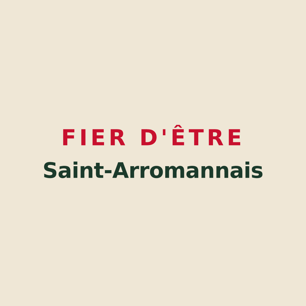 Tote bag « Fier d'être Saint-Arromannais » — design pour Saint-Arroman