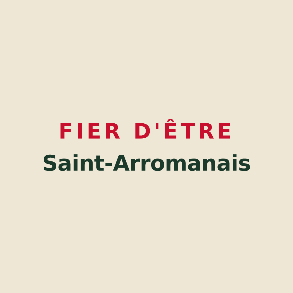 Tote bag « Fier d'être Saint-Arromanais » — design pour Saint-Arroman