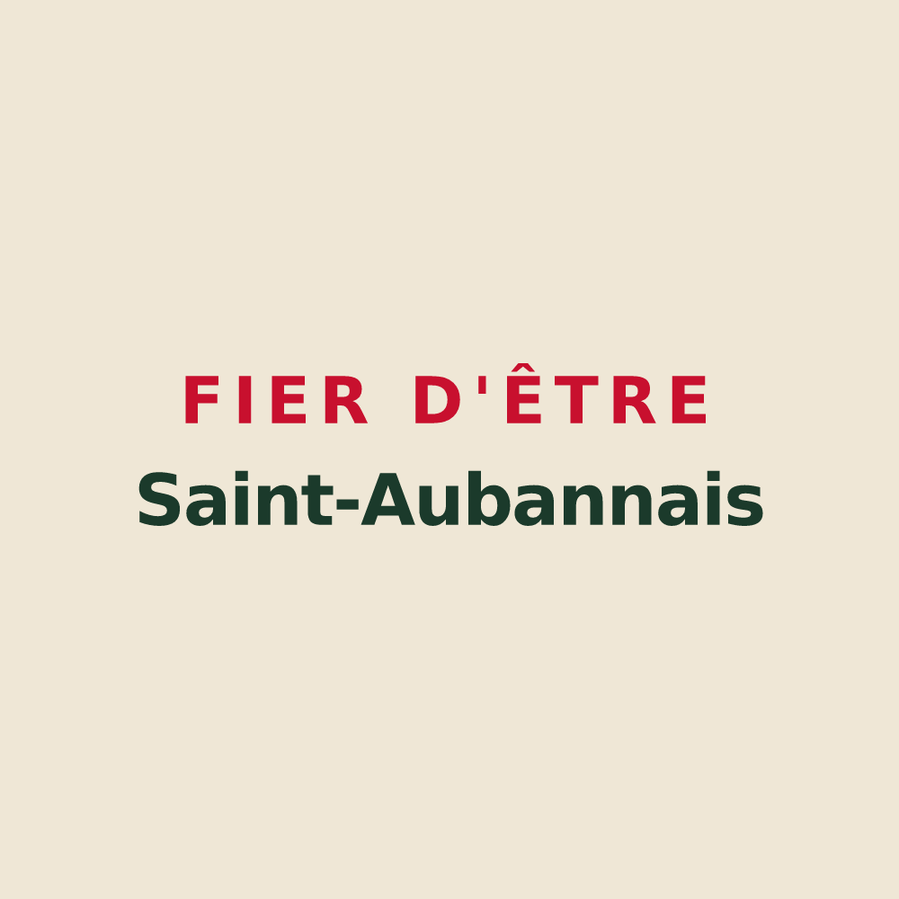Tote bag « Fier d'être Saint-Aubannais » — design pour Saint-Auban-sur-l'Ouvèze