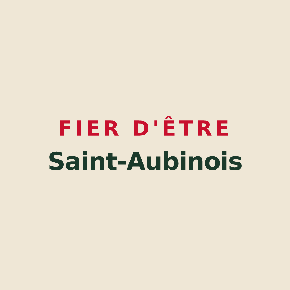 Tote bag « Fier d'être Saint-Aubinois » — design pour Saint-Aubin