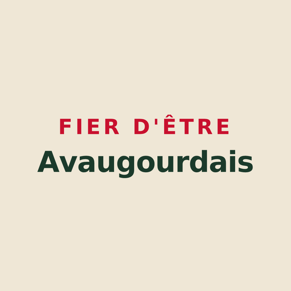 Tote bag « Fier d'être Avaugourdais » — design pour Saint-Avaugourd-des-Landes
