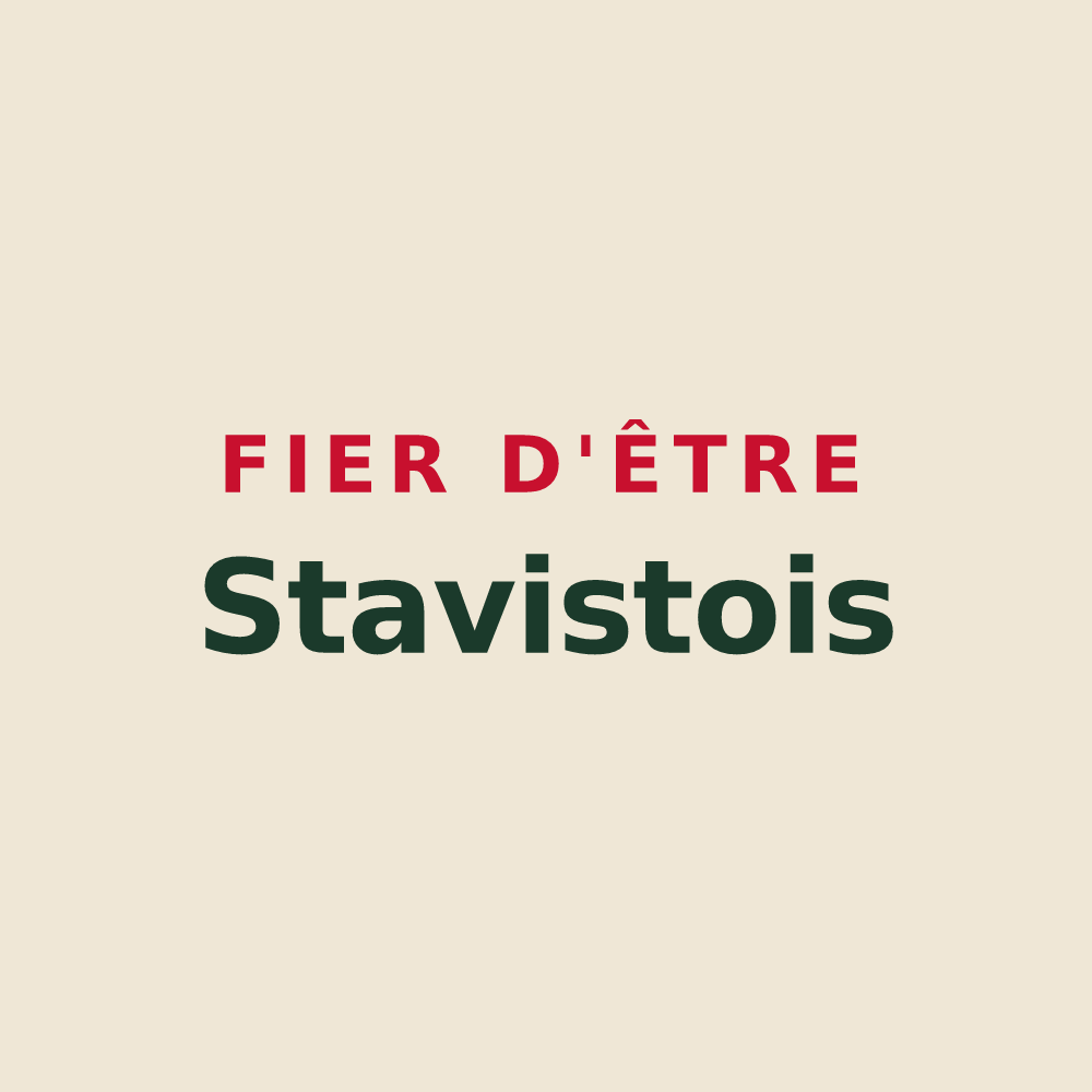 Tote bag « Fier d'être Stavistois » — design pour Saint-Avit