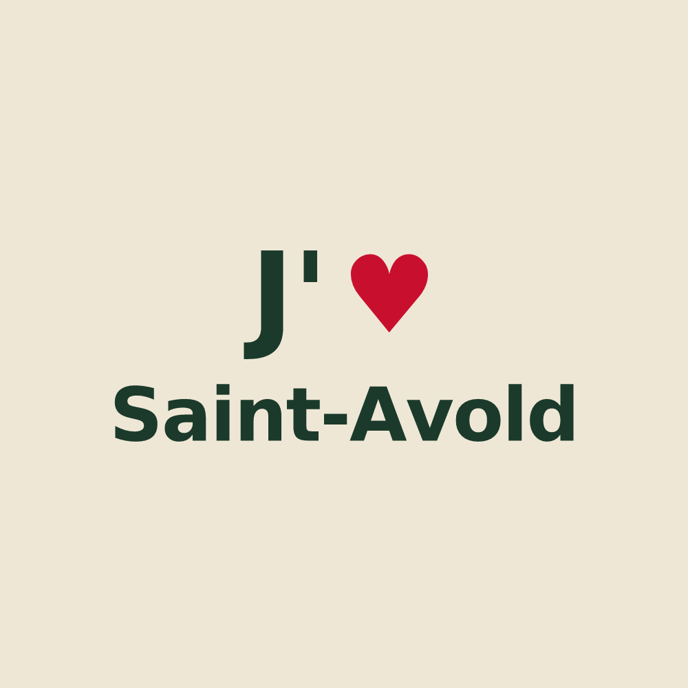 Tote bag personnalisé Saint-Avold — design J'aime Saint-Avold