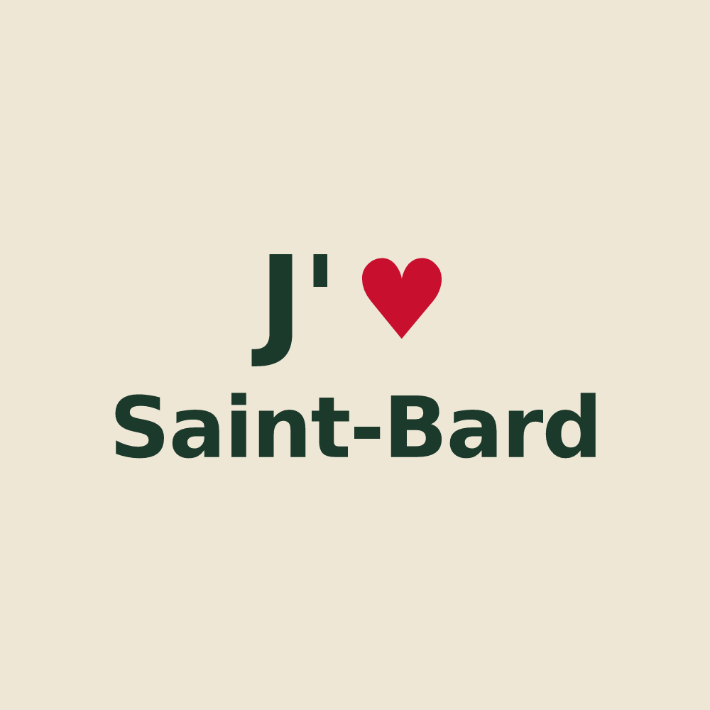 Tote bag personnalisé Saint-Bard — design J'aime Saint-Bard