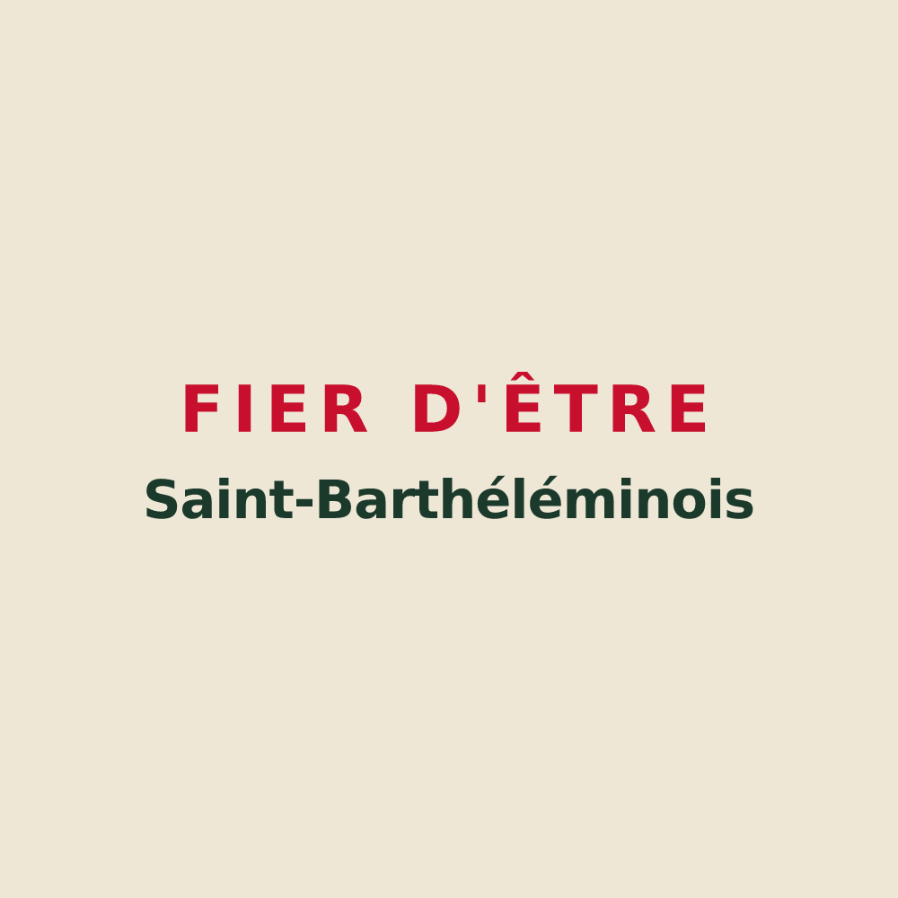 Tote bag « Fier d'être Saint-Barthéléminois » — design pour Saint-Barthélemy