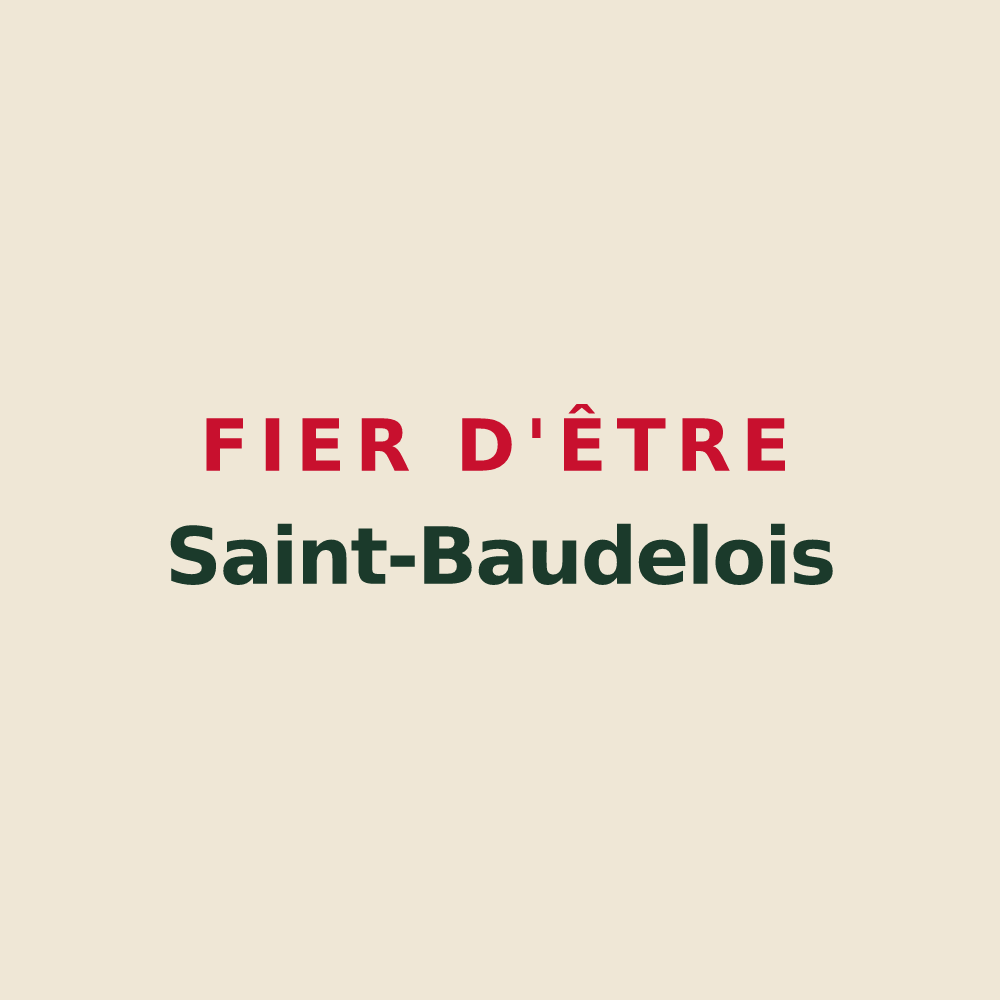 Tote bag « Fier d'être Saint-Baudelois » — design pour Saint-Baudel