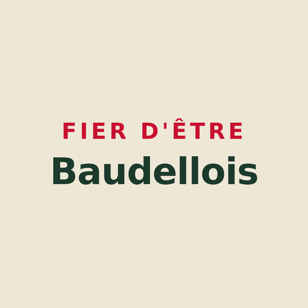 Tote bag « Fier d'être Baudellois » — design pour Saint-Baudelle