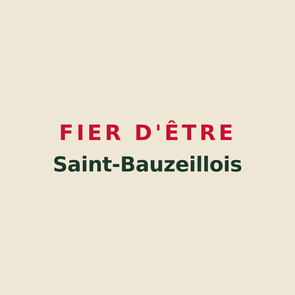 Tote bag « Fier d'être Saint-Bauzeillois » — design pour Saint-Bauzeil