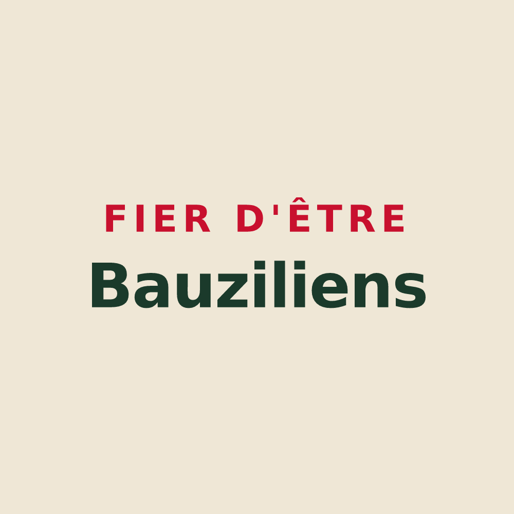 Tote bag « Fier d'être Bauziliens » — design pour Saint-Bauzile