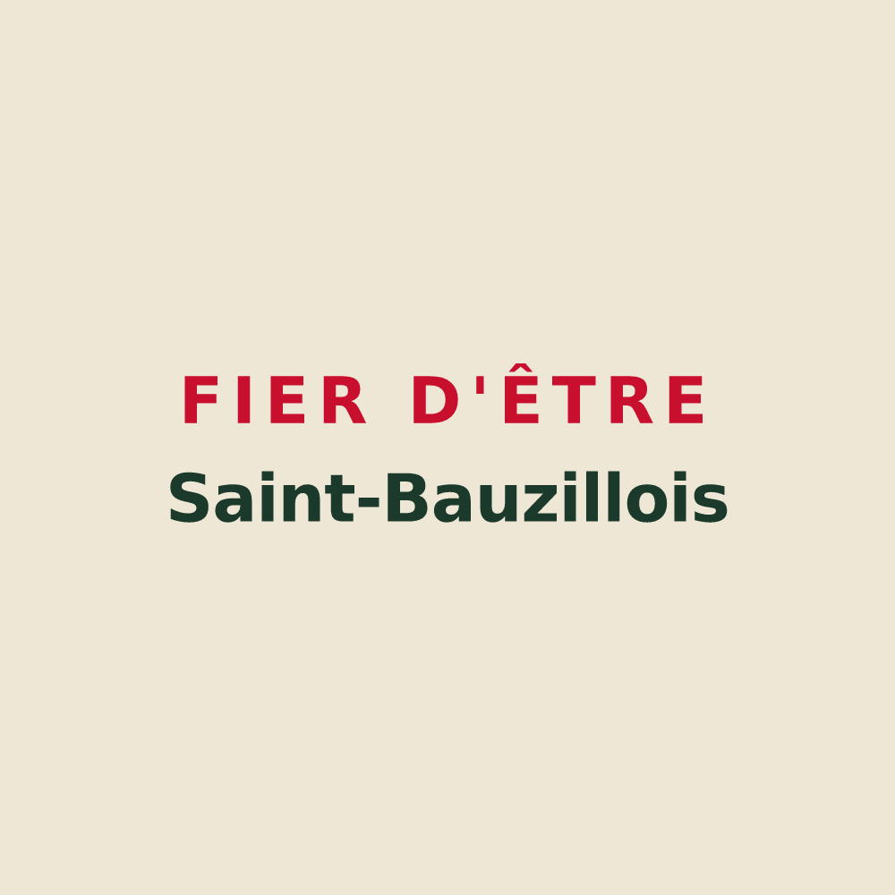 Tote bag « Fier d'être Saint-Bauzillois » — design pour Saint-Bauzille-de-la-Sylve