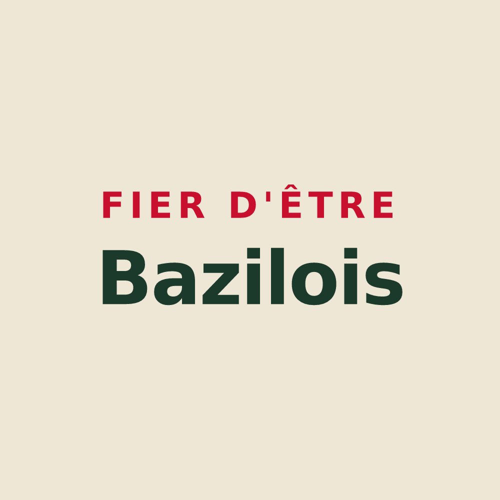 Tote bag « Fier d'être Bazilois » — design pour Saint-Bazile-de-Meyssac