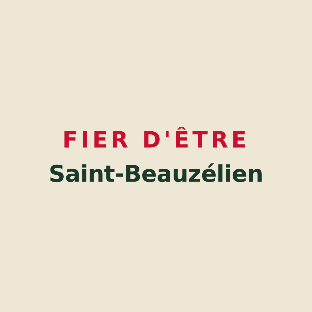 Tote bag « Fier d'être Saint-Beauzélien » — design pour Saint-Beauzély