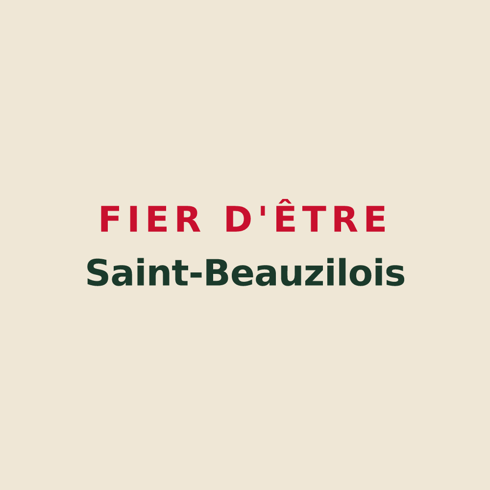 Tote bag « Fier d'être Saint-Beauzilois » — design pour Saint-Beauzile