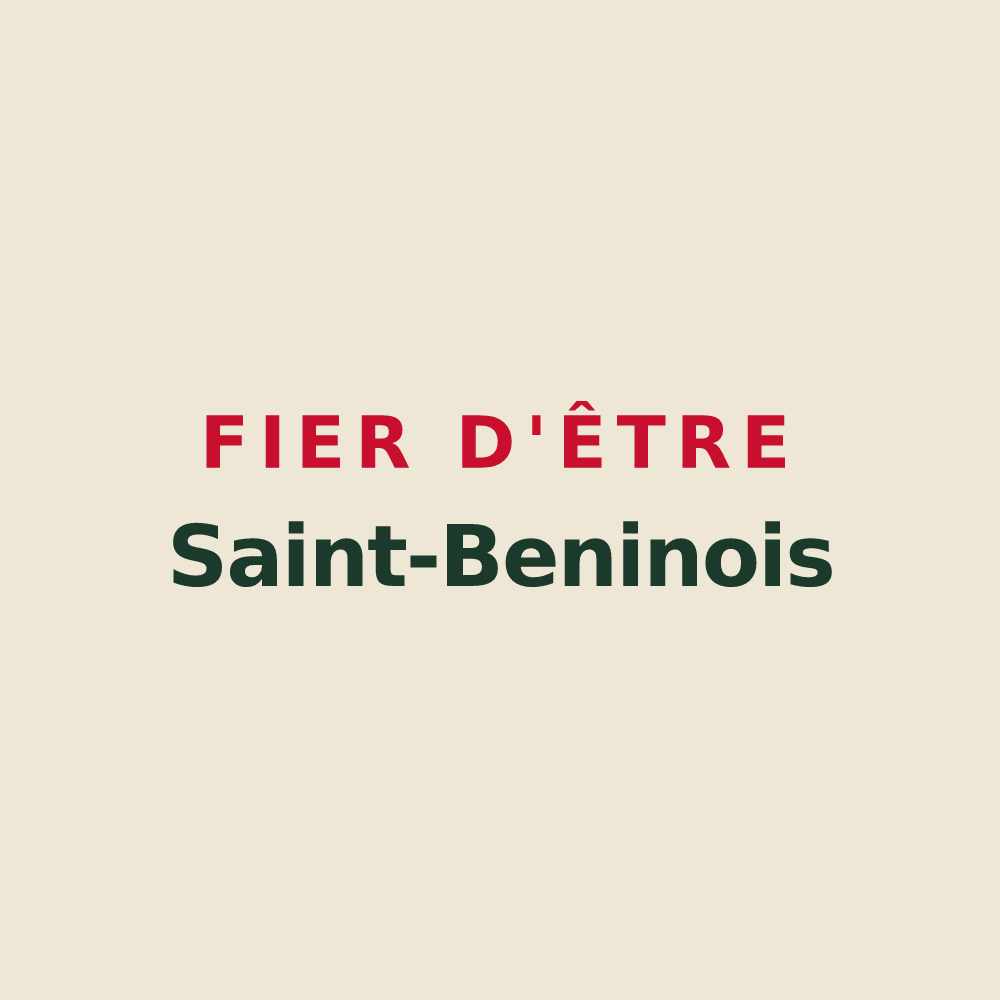 Tote bag « Fier d'être Saint-Beninois » — design pour Saint-Benin