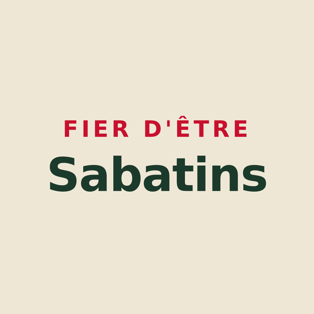 Tote bag « Fier d'être Sabatins » — design pour Saint-Benoist-sur-Vanne