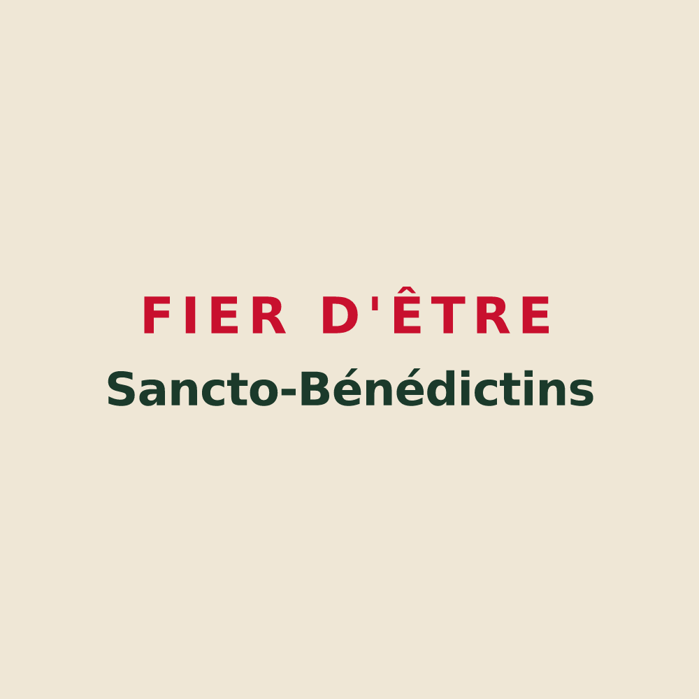 Tote bag « Fier d'être Sancto-Bénédictins » — design pour Saint-Benoît