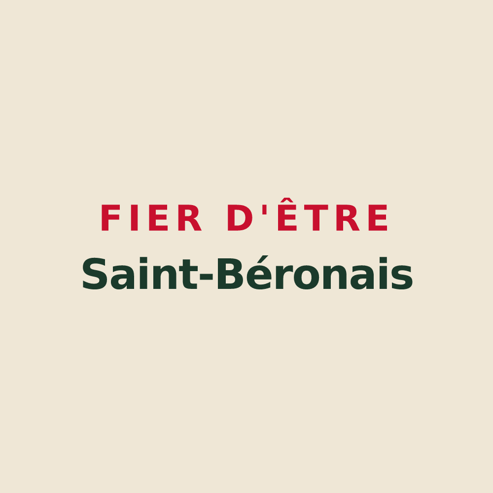 Tote bag « Fier d'être Saint-Béronais » — design pour Saint-Béron