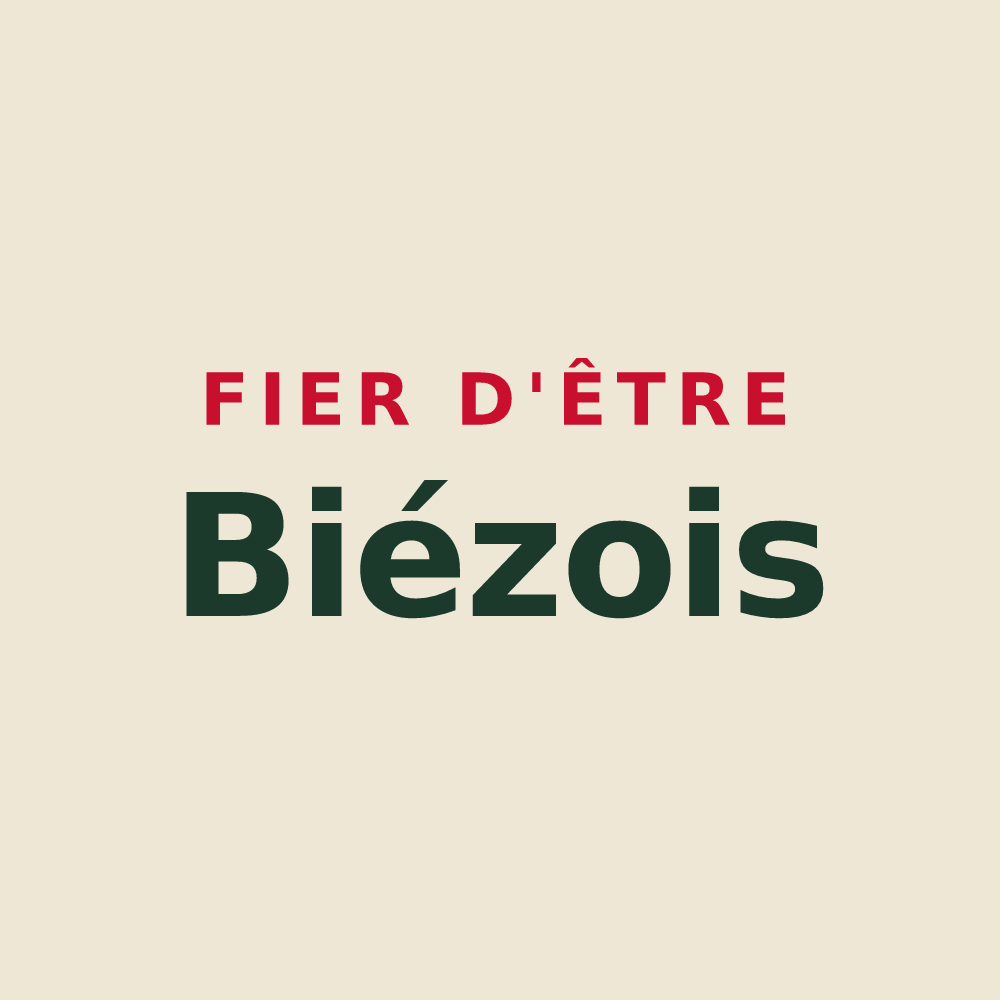 Tote bag « Fier d'être Biézois » — design pour Saint-Biez-en-Belin