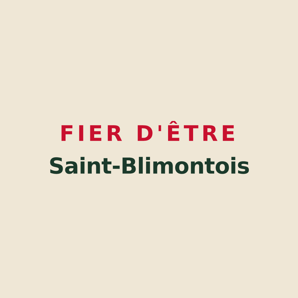 Tote bag « Fier d'être Saint-Blimontois » — design pour Saint-Blimont