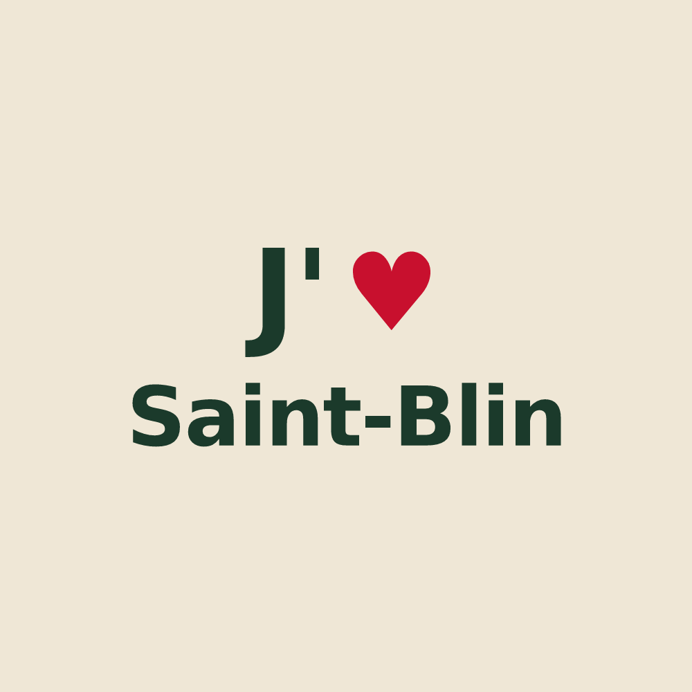 Tote bag personnalisé Saint-Blin — design J'aime Saint-Blin