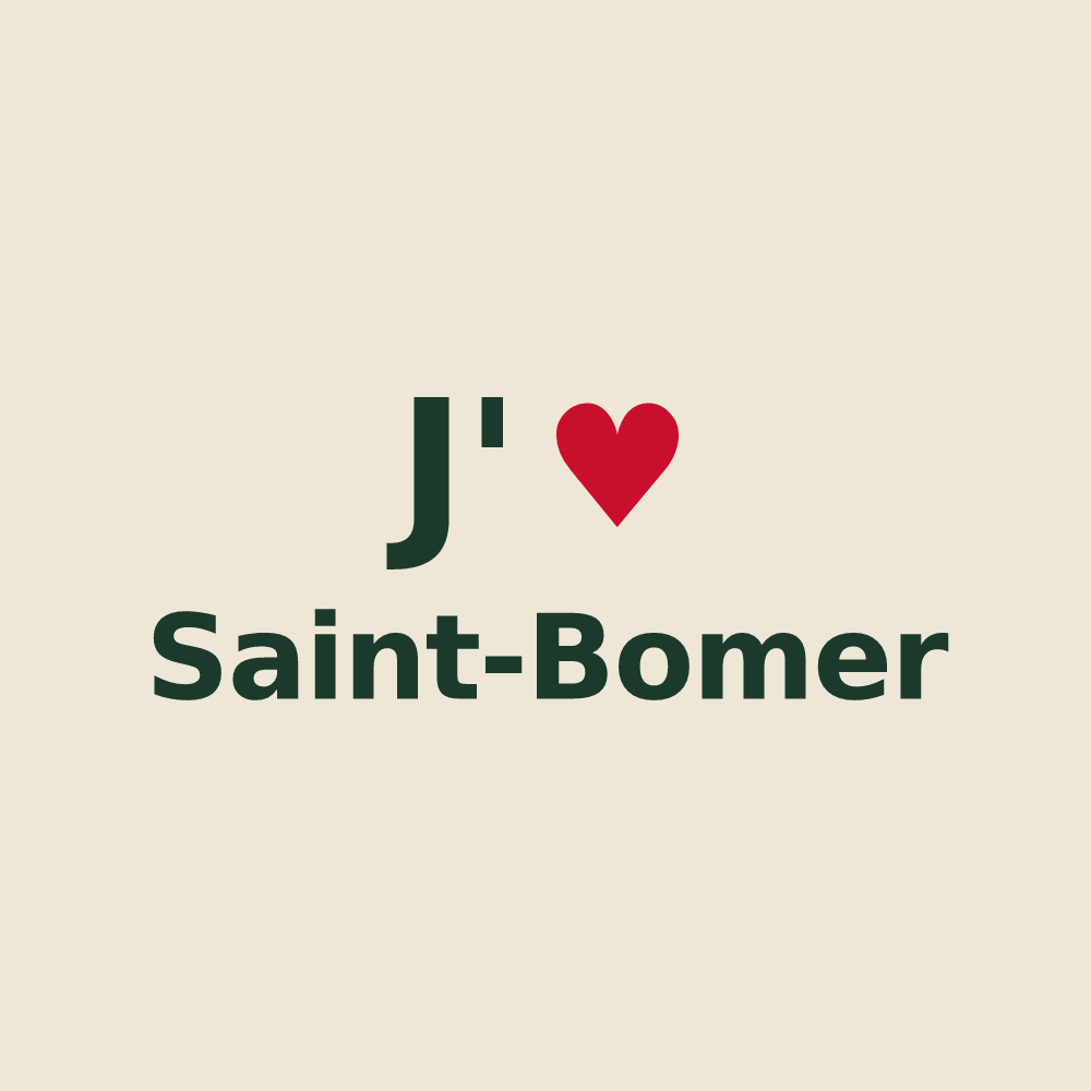 Tote bag personnalisé Saint-Bomer — design J'aime Saint-Bomer