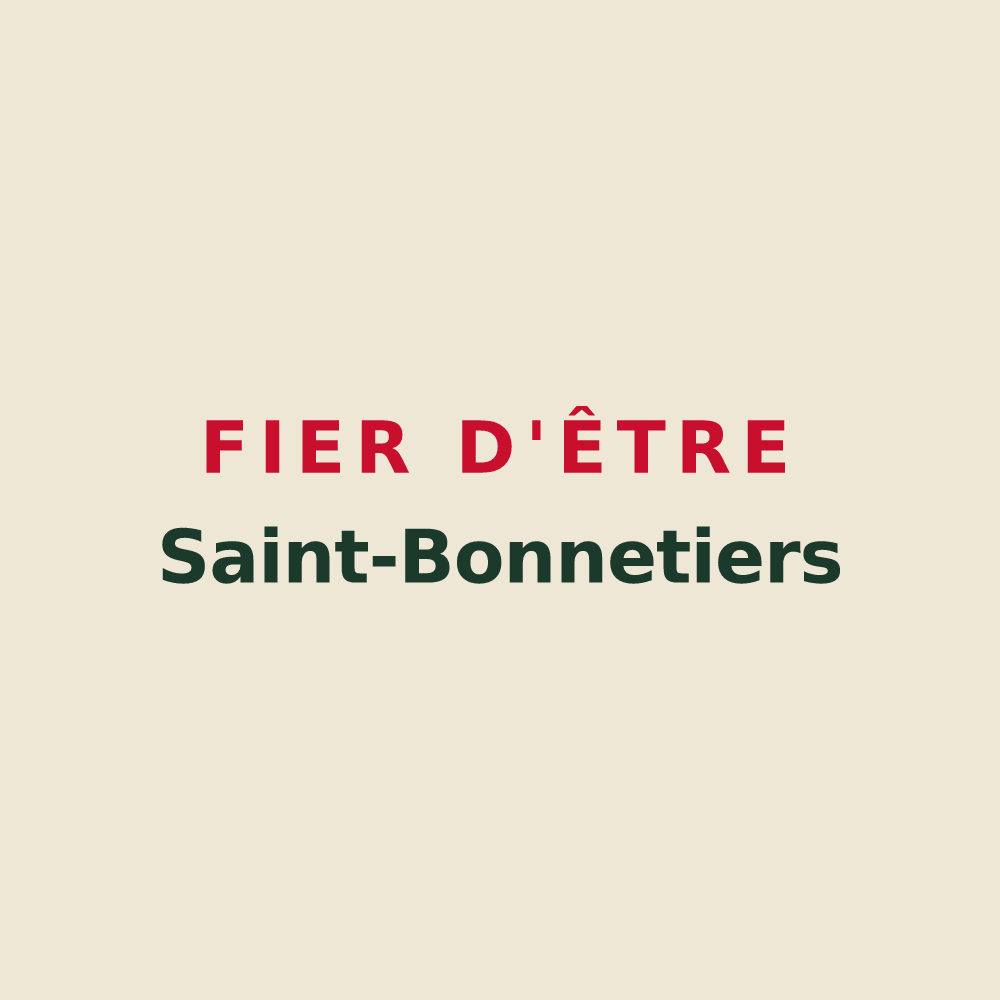 Tote bag « Fier d'être Saint-Bonnetiers » — design pour Saint-Bonnet-en-Champsaur