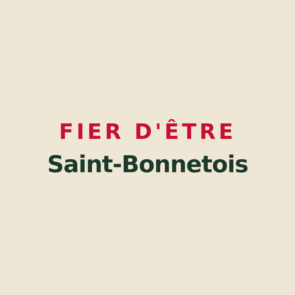 Tote bag « Fier d'être Saint-Bonnetois » — design pour Saint-Bonnet-l'Enfantier