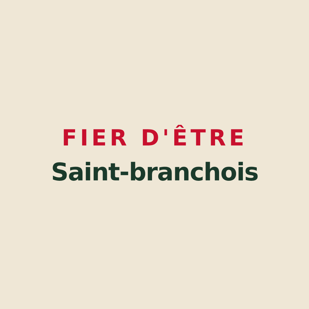 Tote bag « Fier d'être Saint-branchois » — design pour Saint-Branchs