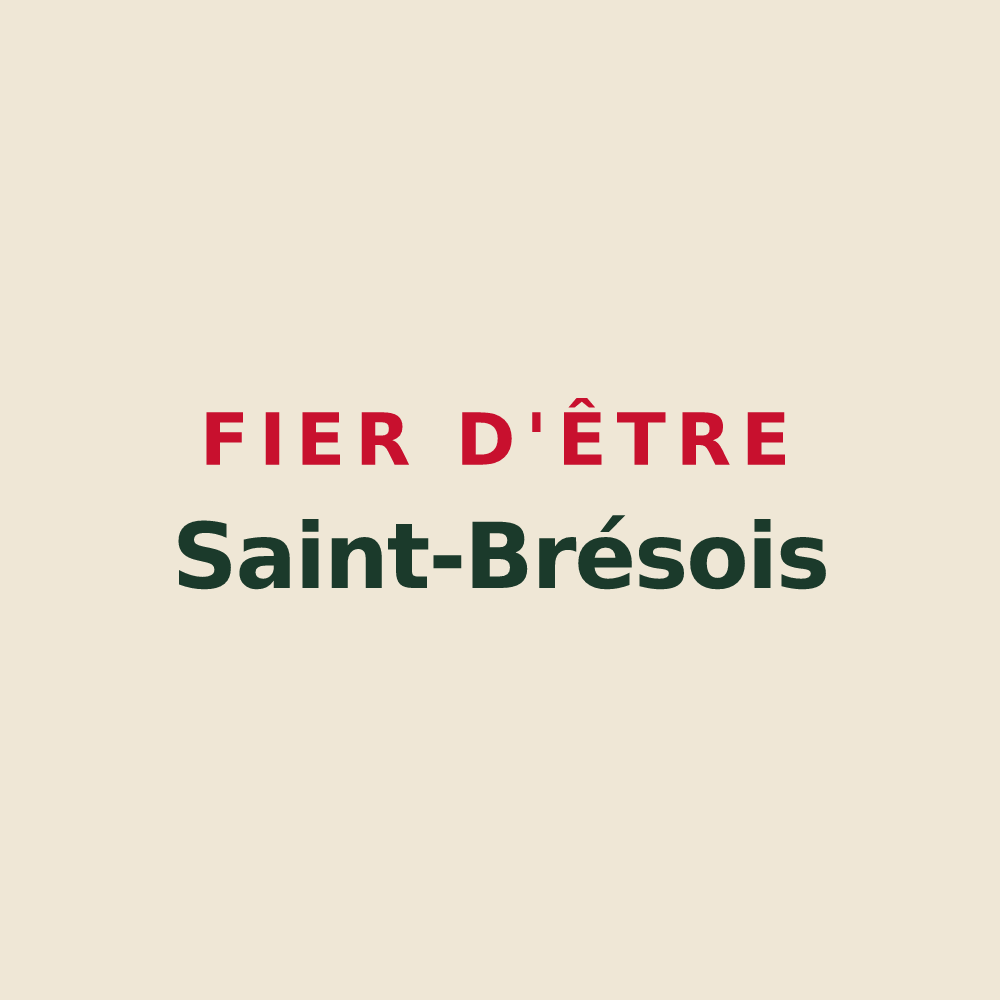 Tote bag « Fier d'être Saint-Brésois » — design pour Saint-Brès