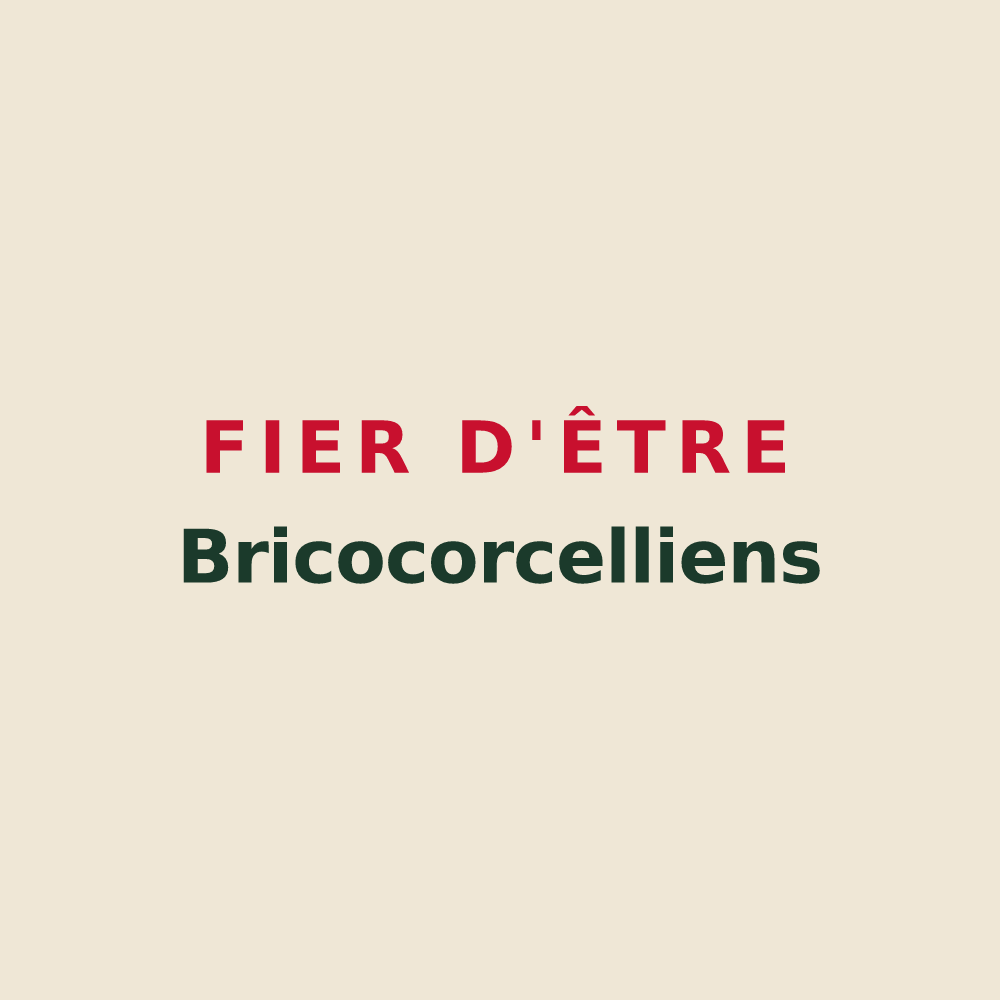 Tote bag « Fier d'être Bricocorcelliens » — design pour Saint-Brice-Courcelles