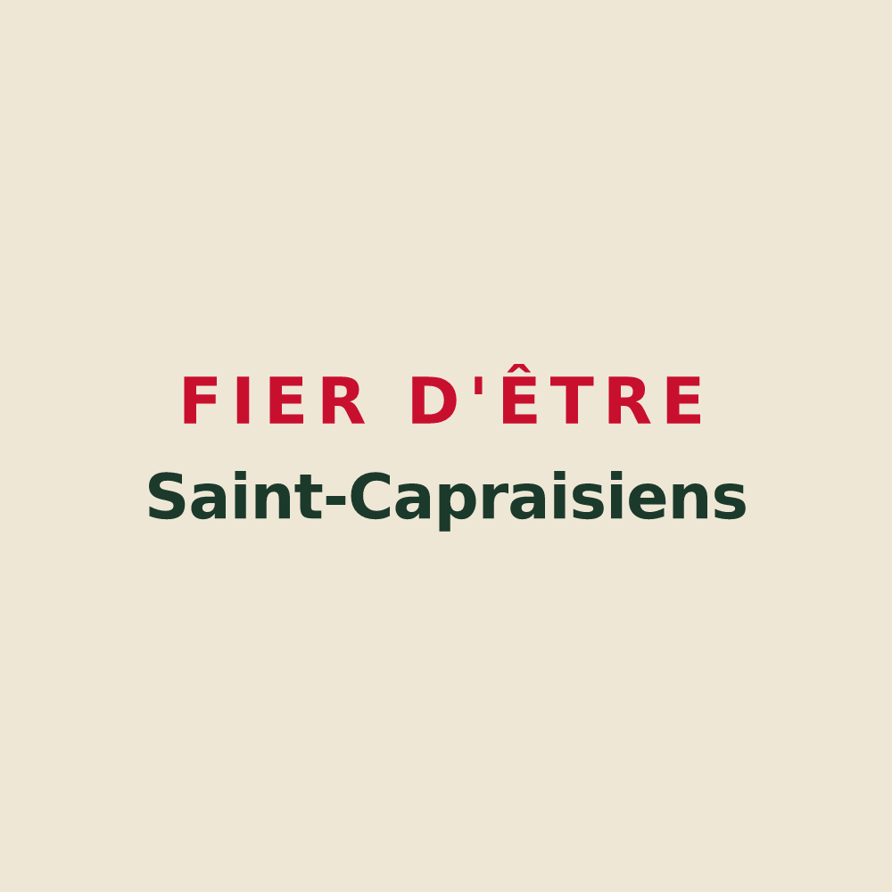 Tote bag « Fier d'être Saint-Capraisiens » — design pour Saint-Caprais-de-Bordeaux