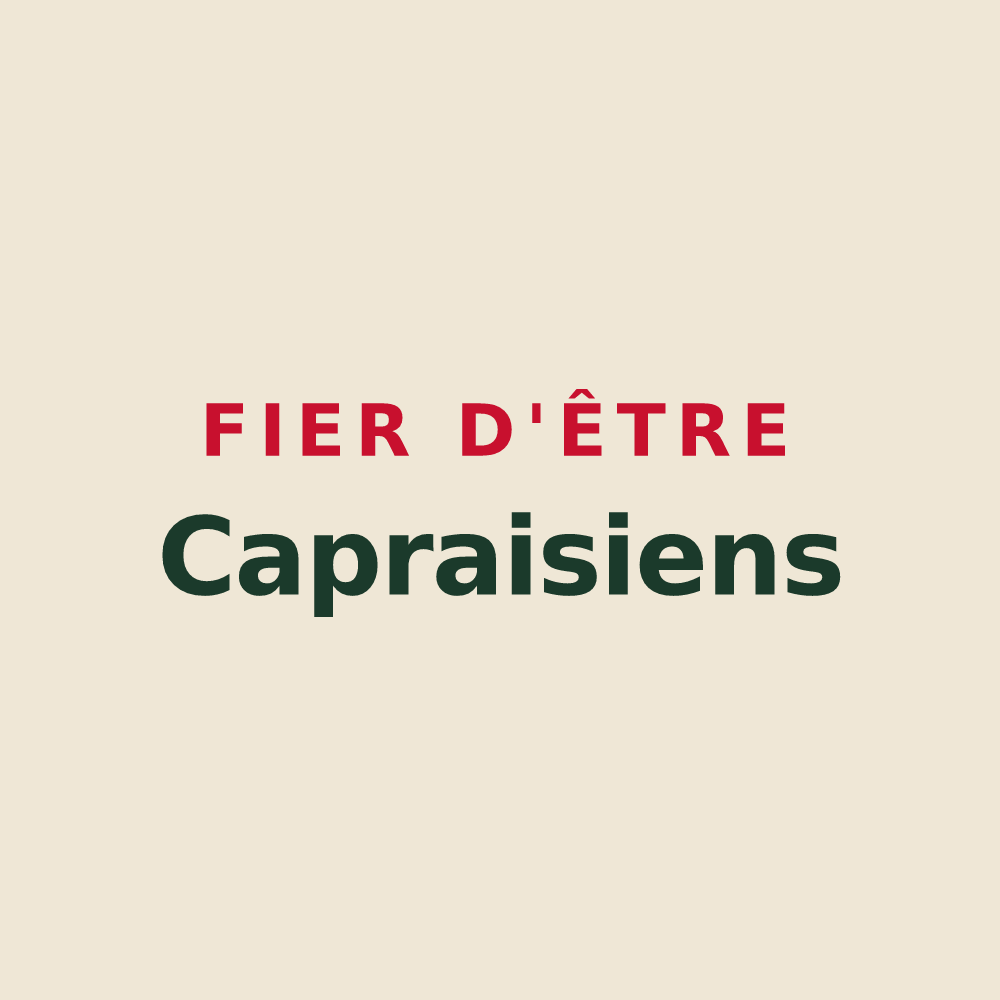 Tote bag « Fier d'être Capraisiens » — design pour Saint-Capraise-de-Lalinde