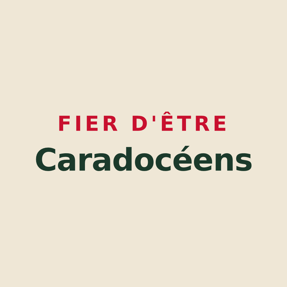 Tote bag « Fier d'être Caradocéens » — design pour Saint-Caradec-Trégomel