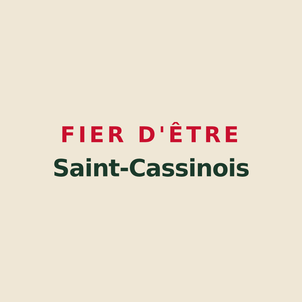 Tote bag « Fier d'être Saint-Cassinois » — design pour Saint-Cassien