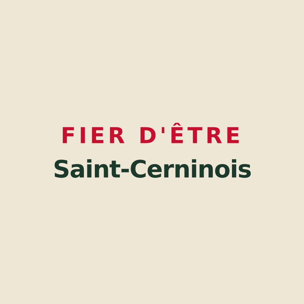 Tote bag « Fier d'être Saint-Cerninois » — design pour Saint-Cernin-de-Larche