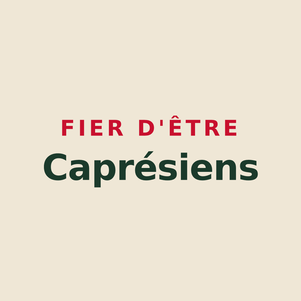 Tote bag « Fier d'être Caprésiens » — design pour Saint-Chabrais