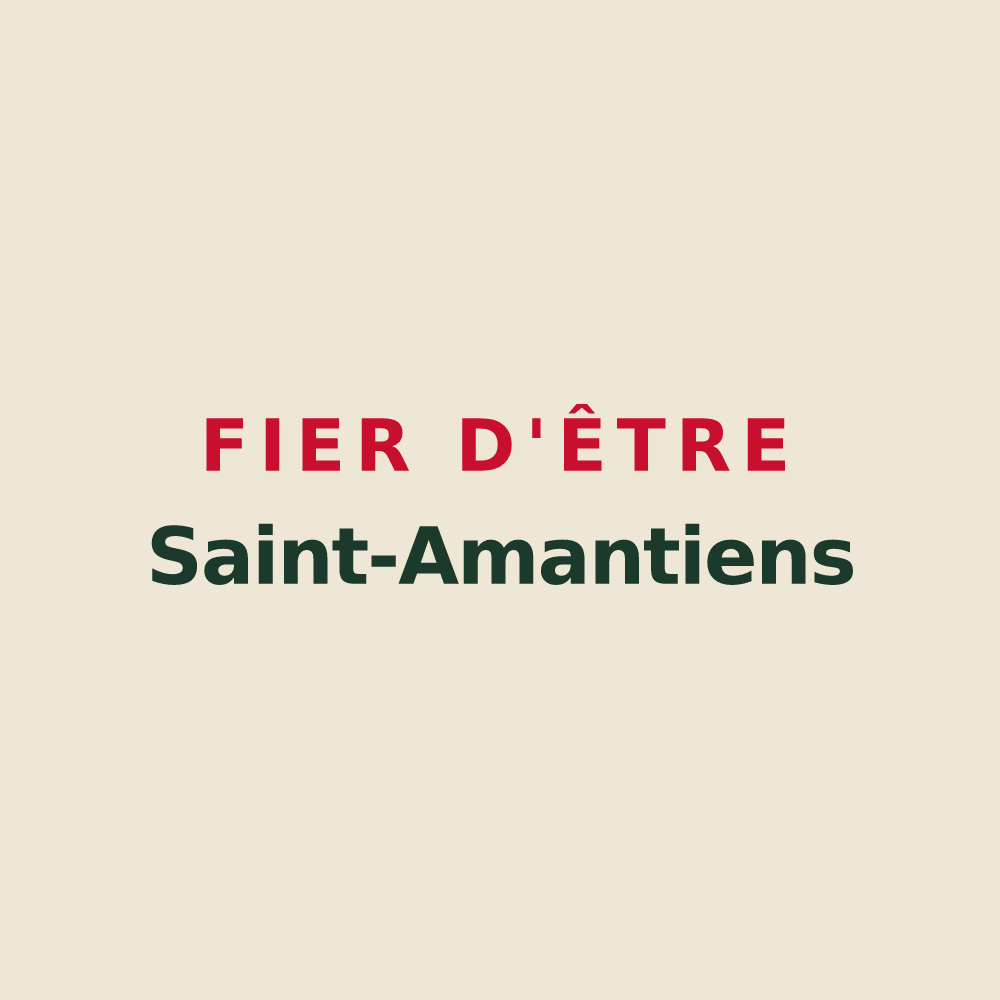 Tote bag « Fier d'être Saint-Amantiens » — design pour Saint-Chamant