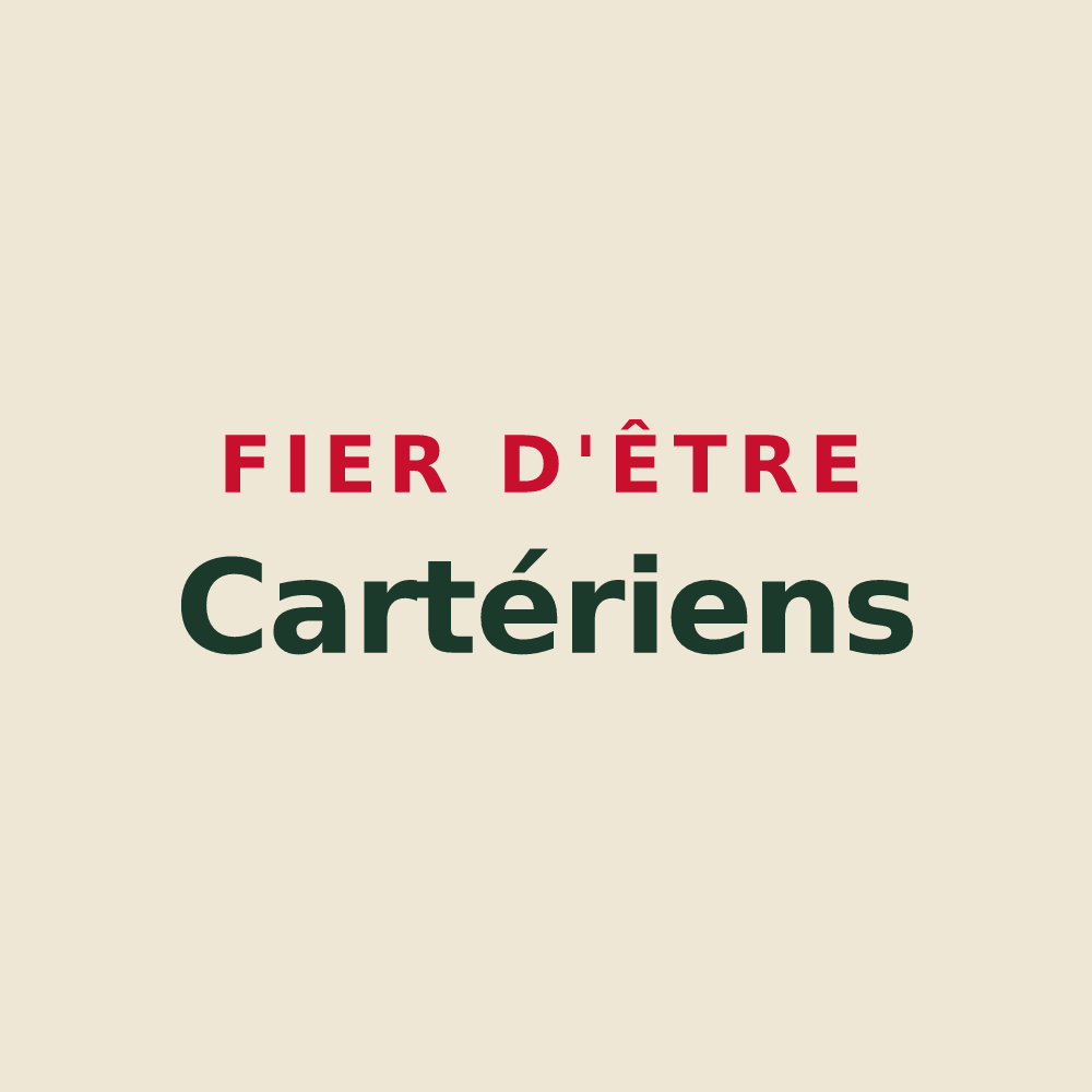 Tote bag « Fier d'être Cartériens » — design pour Saint-Chartier