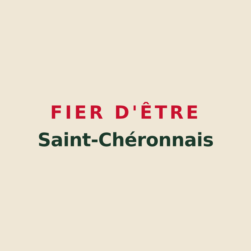 Tote bag « Fier d'être Saint-Chéronnais » — design pour Saint-Chéron