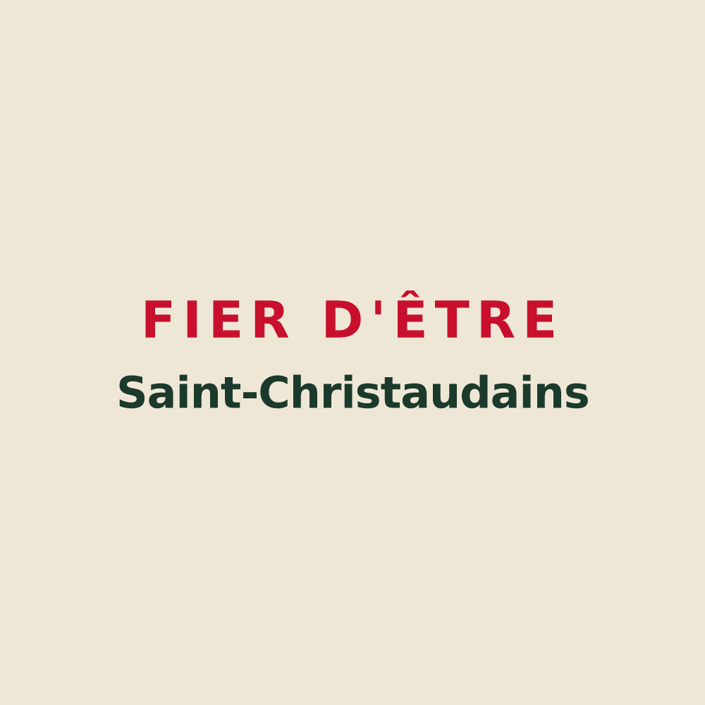 Tote bag « Fier d'être Saint-Christaudains » — design pour Saint-Christaud