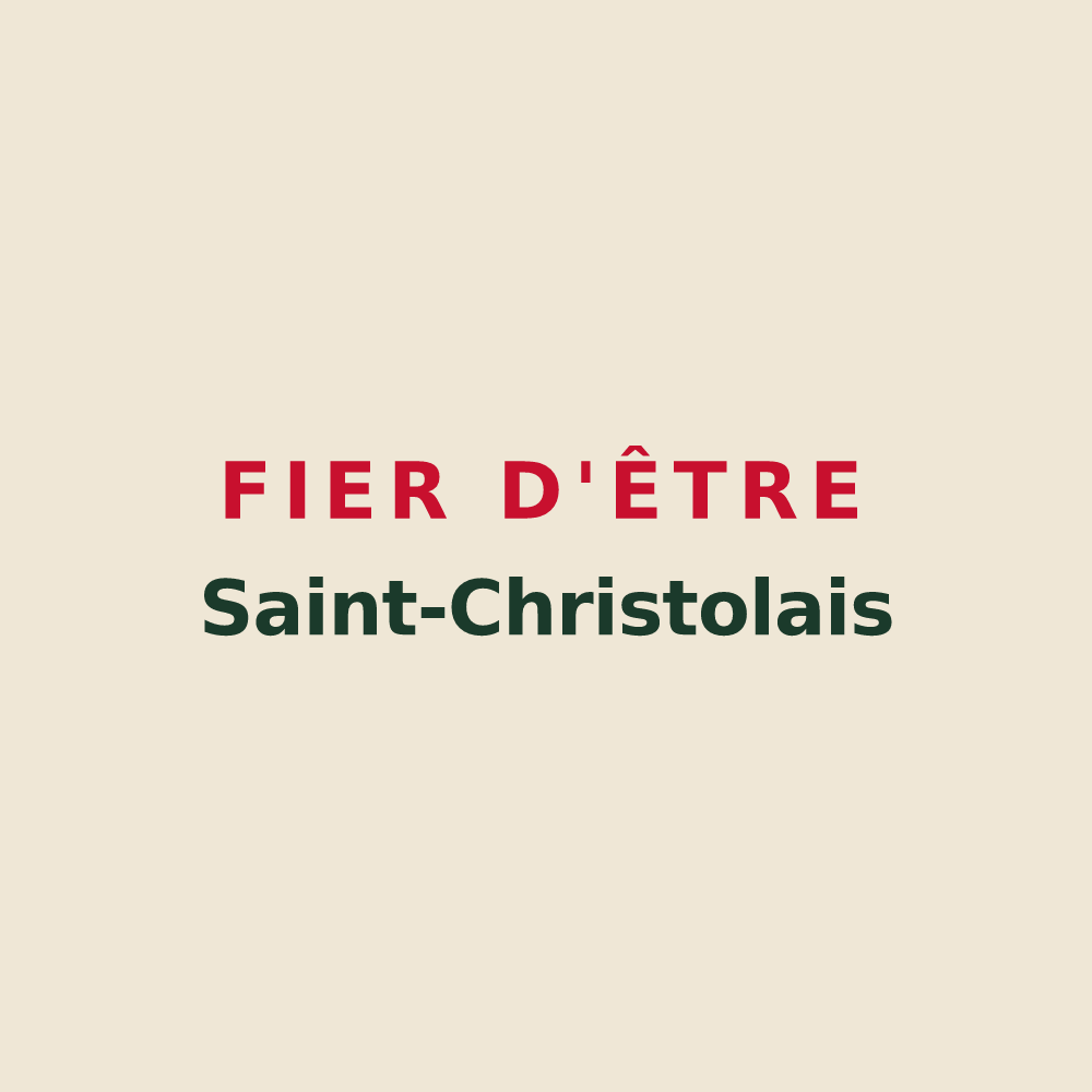 Tote bag « Fier d'être Saint-Christolais » — design pour Saint-Christol