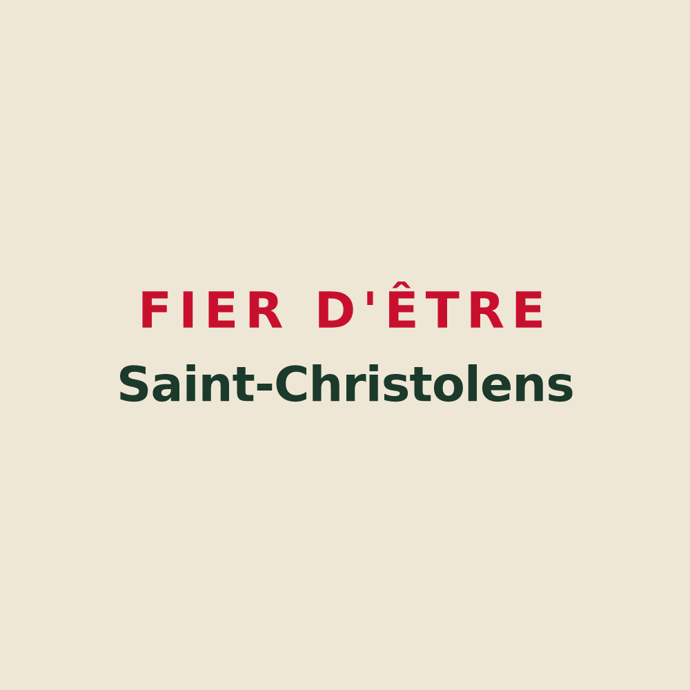 Tote bag « Fier d'être Saint-Christolens » — design pour Saint-Christol-lez-Alès