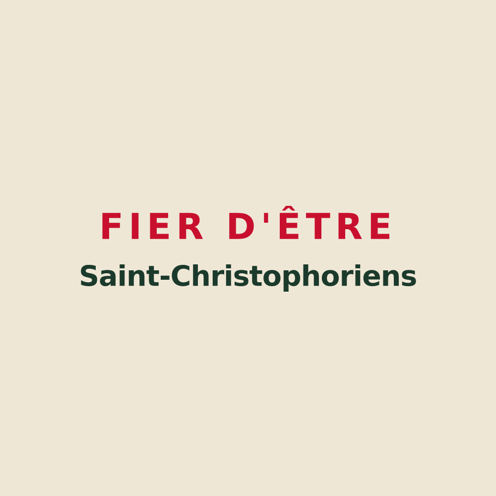 Tote bag « Fier d'être Saint-Christophoriens » — design pour Saint-Christophe