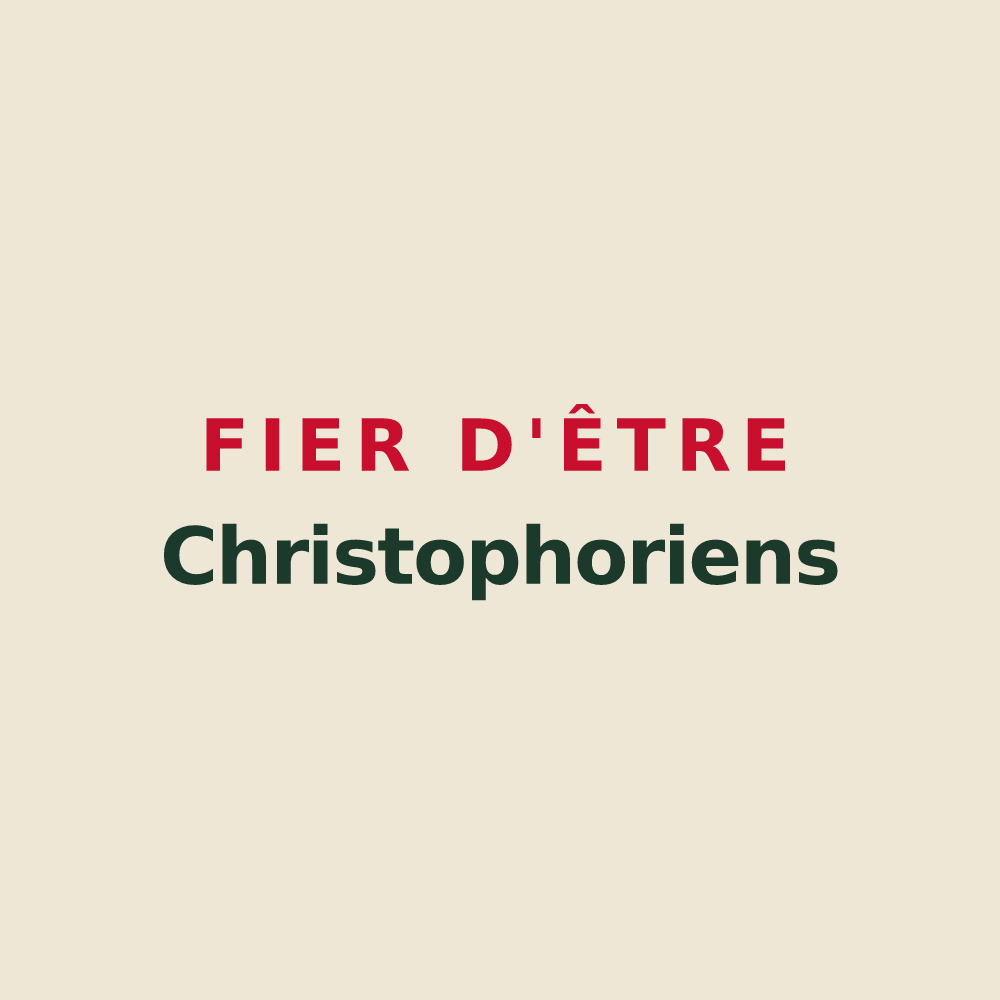 Tote bag « Fier d'être Christophoriens » — design pour Saint-Christophe-sur-le-Nais