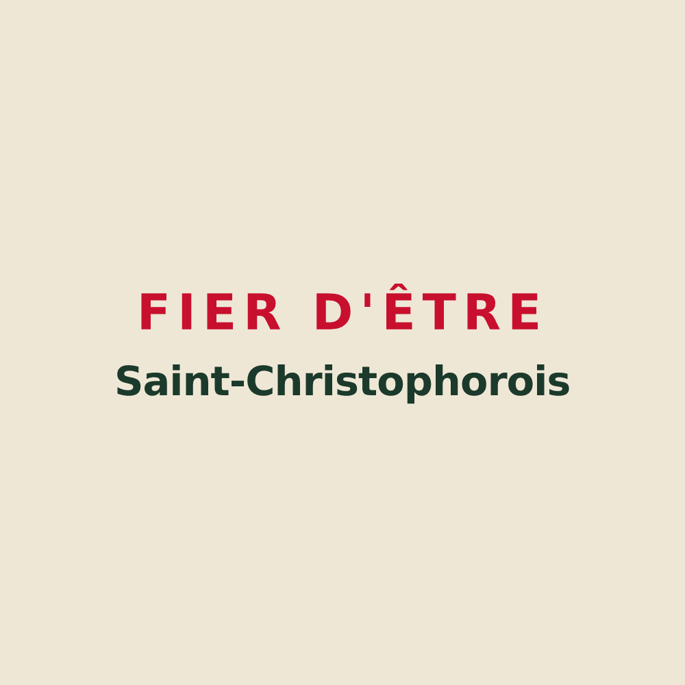 Tote bag « Fier d'être Saint-Christophorois » — design pour Saint-Christophe-Vallon