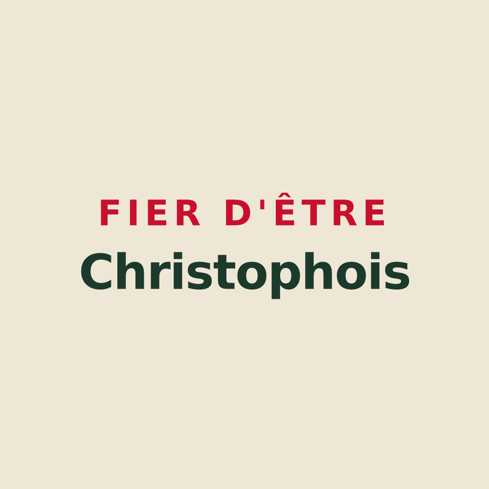 Tote bag « Fier d'être Christophois » — design pour Saint-Christophe
