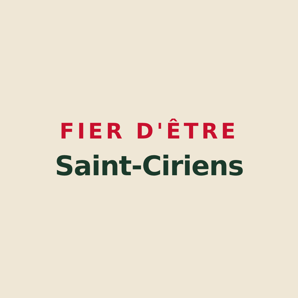 Tote bag « Fier d'être Saint-Ciriens » — design pour Saint-Cirq