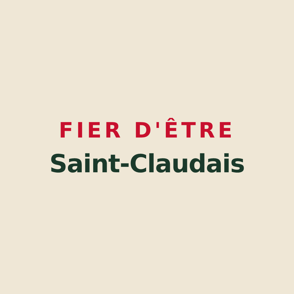 Tote bag « Fier d'être Saint-Claudais » — design pour Saint-Claud